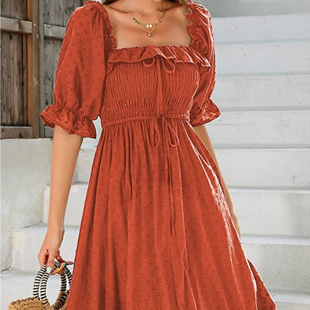 SOLD — Terracotta cotton dress